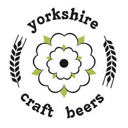 Yorkshire Craft Beers logo combining a white rose and ears of malting barley